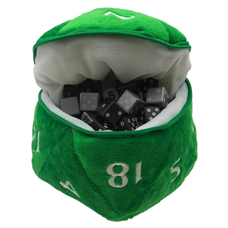 D20 Plush Dice Bag - Green - Ultra Pro