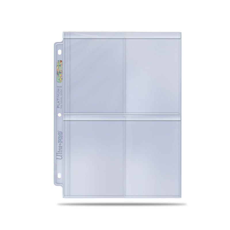 4-Pocket Secure Platinum Page for Toploaders - Ultra Pro