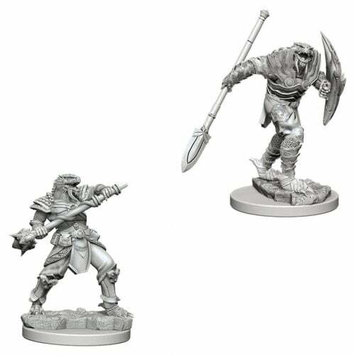 D&D Nolzur's Marvelous Unpainted Miniatures: Dragonborn Male Fighter with Spear - Wizkids