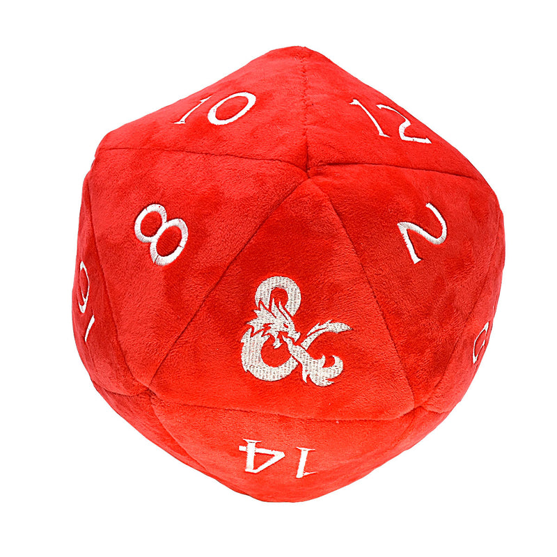 Red and White D20 Jumbo Plush for Dungeons & Dragons - Ultra Pro