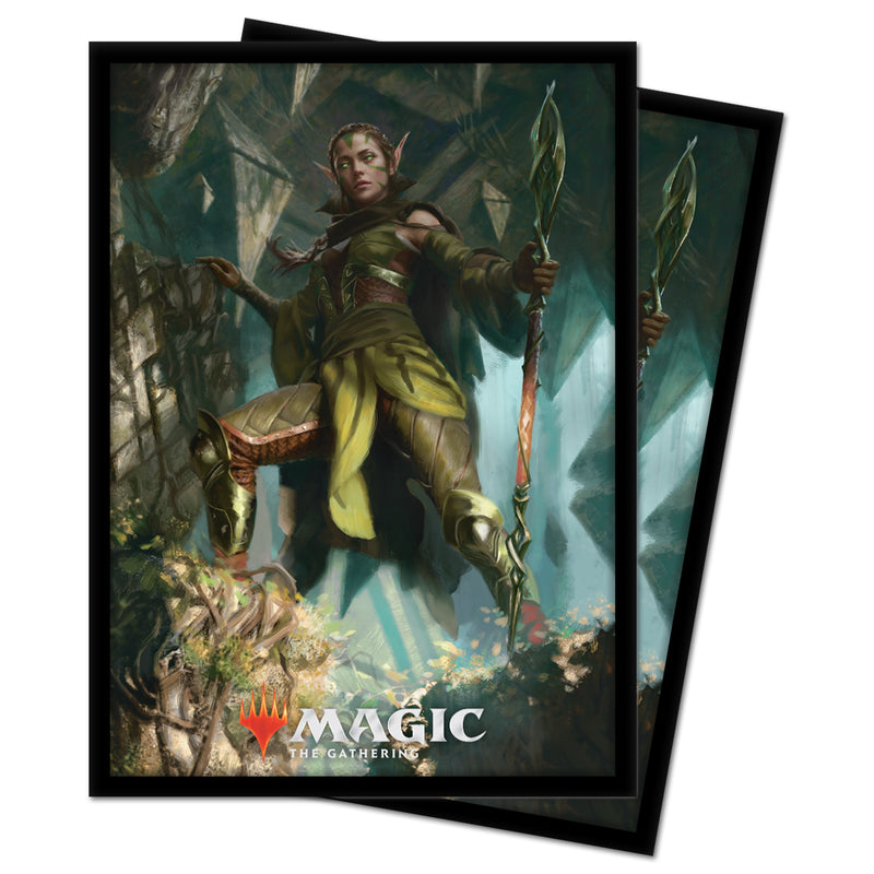 Zendikar Rising Nissa of Shadowed Boughs Standard Deck Protector sleeves 100ct for Magic: The Gathering - Ultra Pro