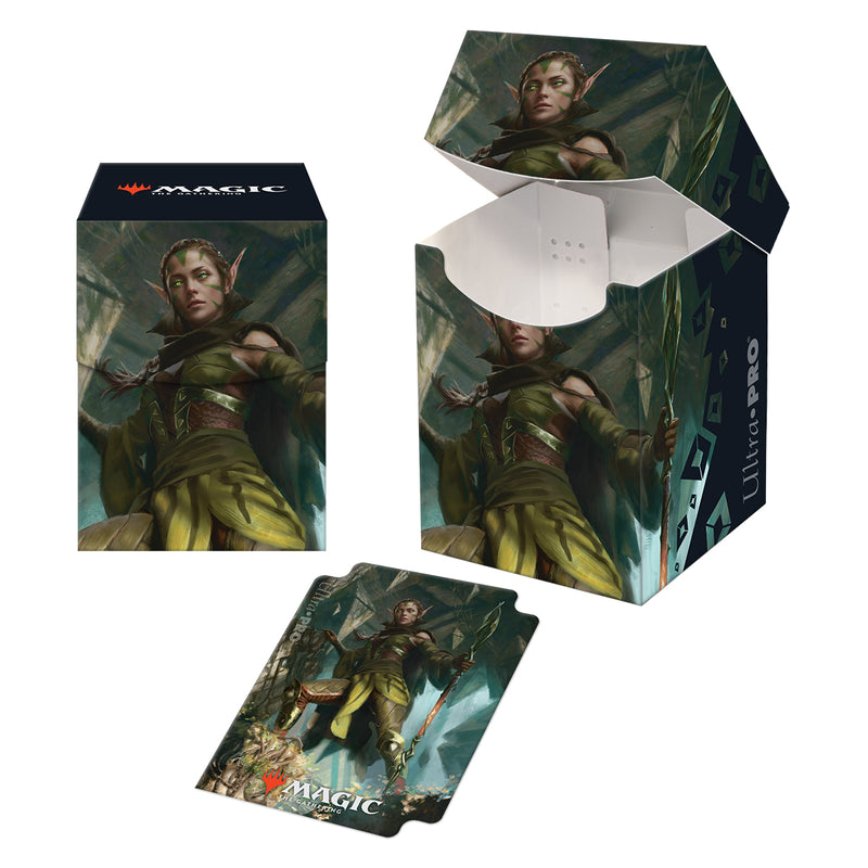 Zendikar Rising Nissa of Shadowed Boughs PRO 100+ Deck Box for Magic: The Gathering - Ultra Pro