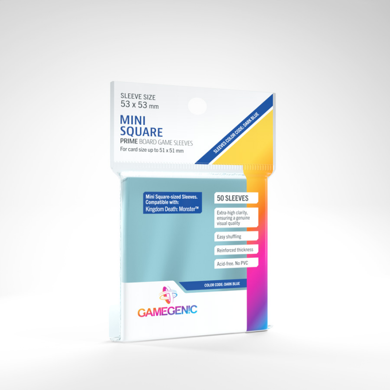 Gamegenic Prime Mini Square Sized Sleeves 53 x 53 - Gamegenic