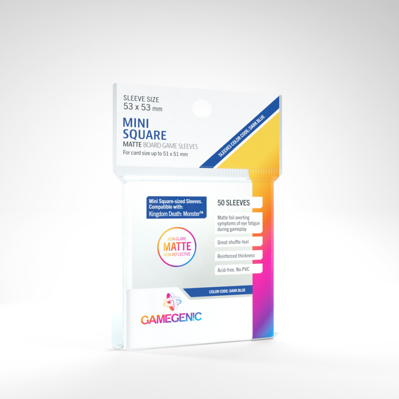 Gamegenic Matte Mini Square-Sized Sleeves 53 x 53mm - Gamegenic
