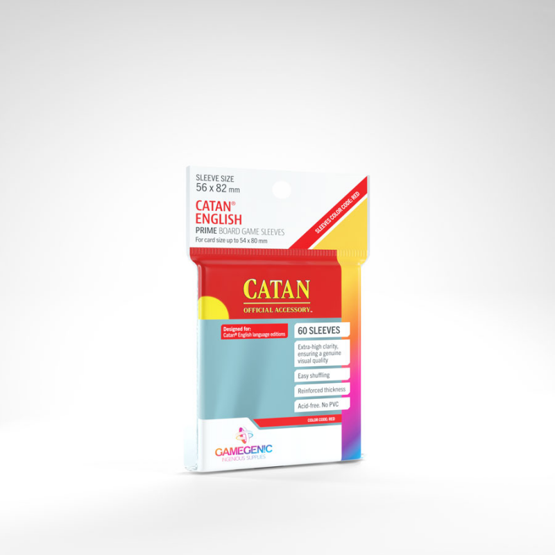 Gamegenic Prime Catan-Sized Sleeves 56 x 82mm - Gamegenic