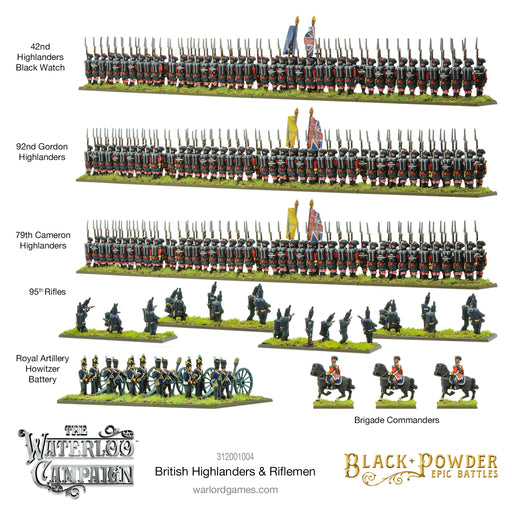 Black Powder Epic Battles: British Highlanders & Riflemen - Warlord Games
