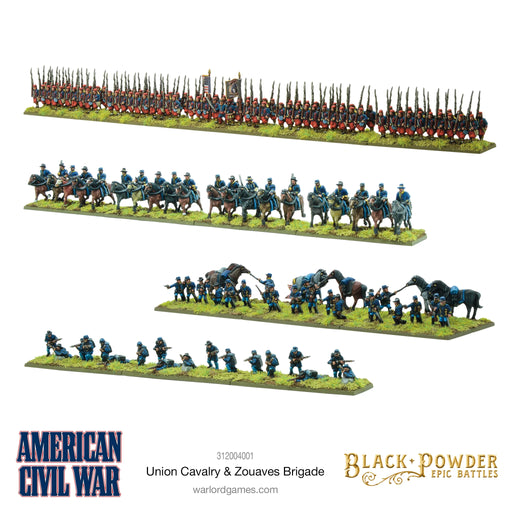 Black Powder Epic Battles - American Civil War Union Cavalry & Zouaves Brigade - Warlord Games