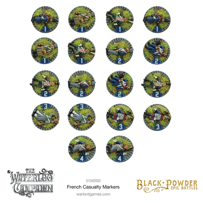 Napoleonic French casualty markers - Black Powder Epic Battles - Warlord Games