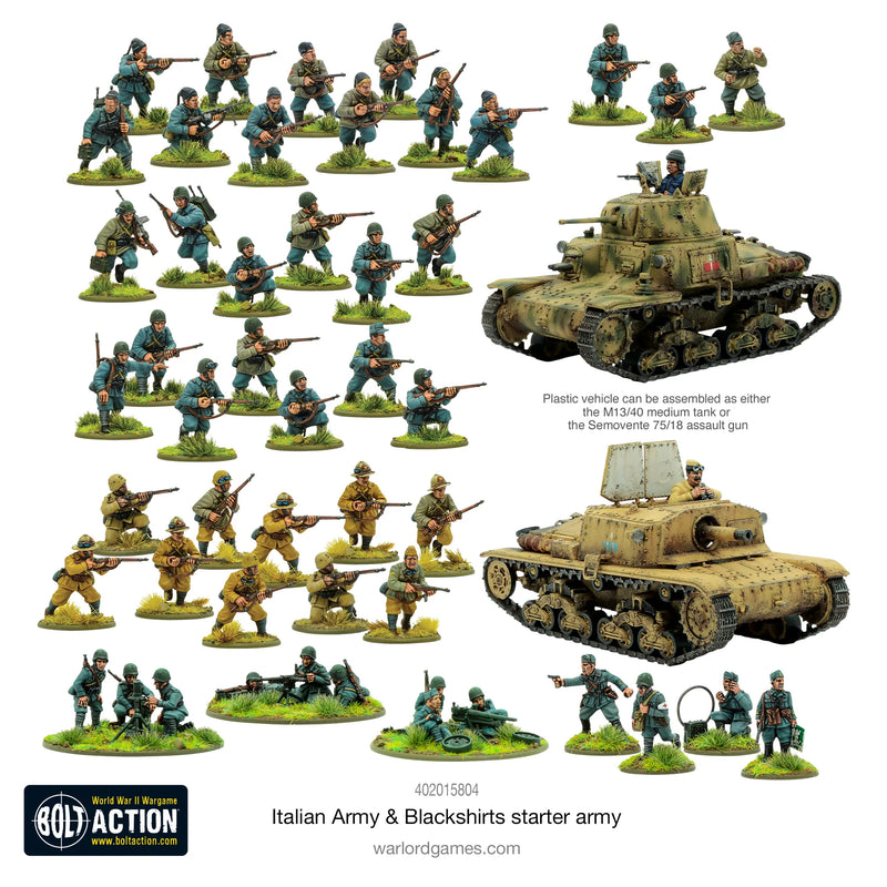 Italian Army & Blackshirts Starter Army - Warlord Games