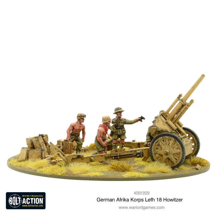 Afrika Korps LeFH 18 10.5cm Medium Artillery - Warlord Games