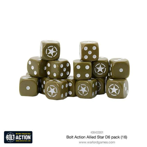 Bolt Action Allied Star D6 pack - Warlord Games