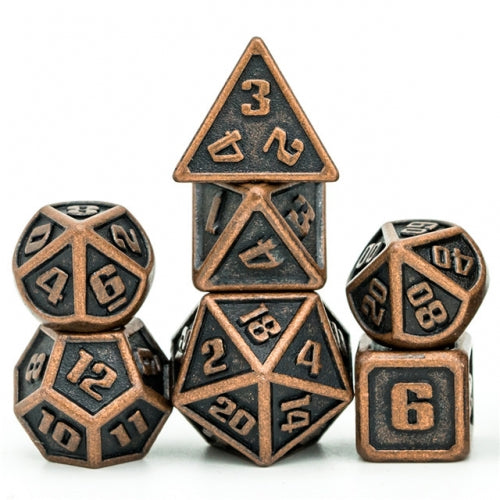 Ancient Copper - Mini Metal RPG Dice Set - Udixi Dice