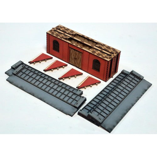 Folding Terrain: Large Brick Factory - 4 Ground