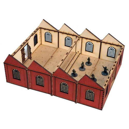 Folding Terrain: Large Brick Factory - 4 Ground