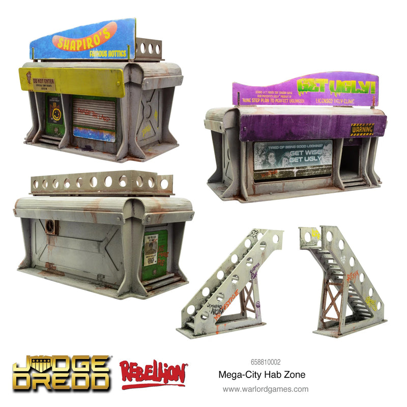 Judge Dredd - Mega-City Hab Zone Scenery Set