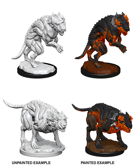 Pathfinder Deep Cuts Unpainted Miniatures: Hell Hounds - Wizkids