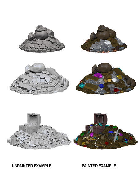 WizKids Deep Cuts Unpainted Miniatures: Treasure Piles - Wizkids