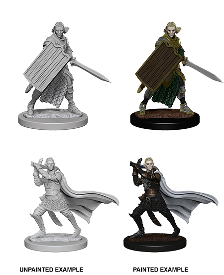 Pathfinder Deep Cuts Unpainted Miniatures: Elf Male Paladin - Wizkids