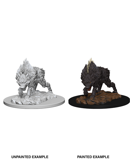 Pathfinder Deep Cuts Unpainted Miniatures: Dire Wolf - Wizkids