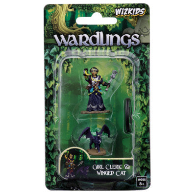 Wizkids Wardlings: Girl Cleric and Winged Cat - Wizkids