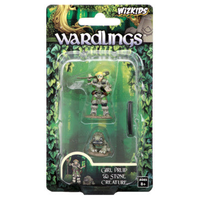 Wizkids Wardlings: Girl Druid and Stone Creature - Wizkids
