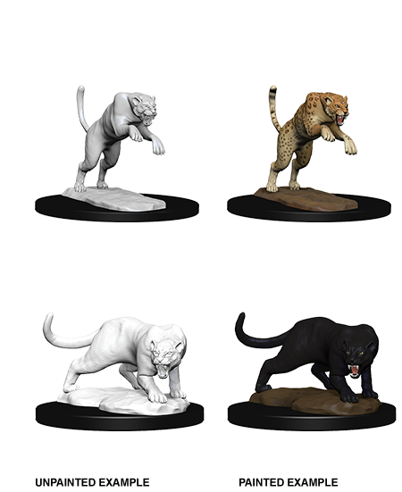 D&D Nolzur's Marvelous Miniatures: Panther & Leopard - Wizkids