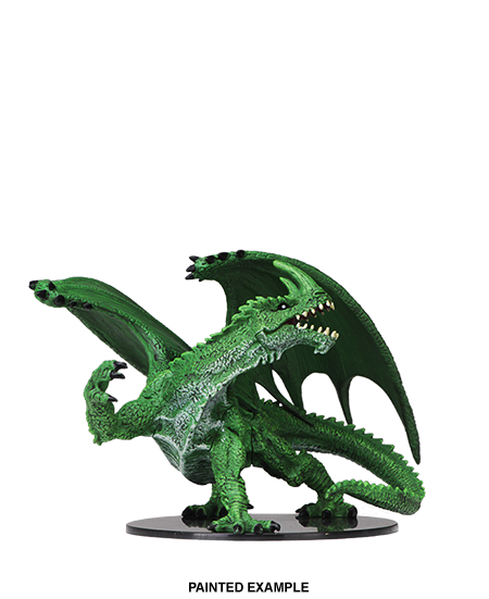 Pathfinder Battles Deep Cuts Unpainted Miniature: Gargantuan Green Dragon - Wizkids