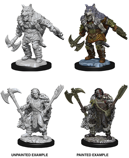 D&D Nolzur's Marvelous Miniatures: Male Half-Orc Barbarian - Wizkids