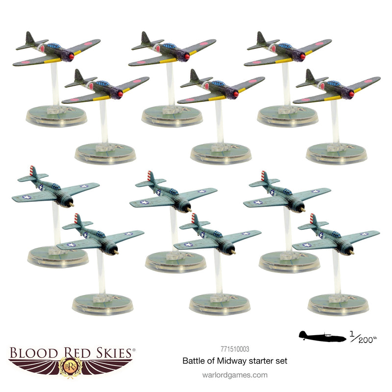 Blood Red Skies: The Battle of Midway Starter Set - Warlord Games