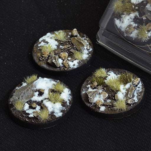Gamers Grass - Winter Bases, Round 50mm (x3) - Gamers Grass