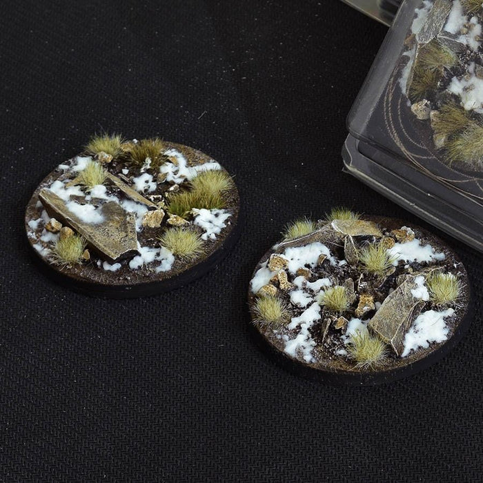 Gamers Grass - Winter Bases, Round 60mm (x2) - Gamers Grass