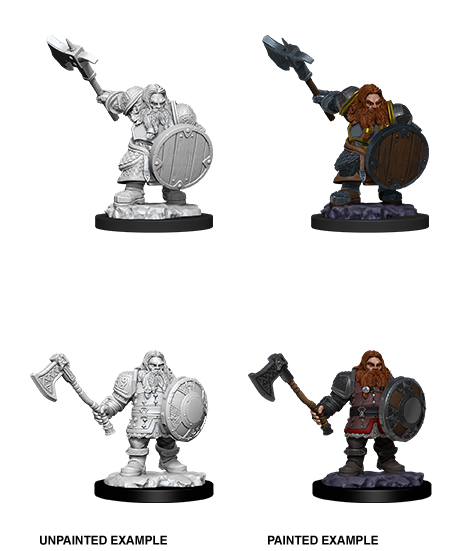 D&D Nolzur's Marvelous Miniatures: Male Dwarf Fighter - Wizkids