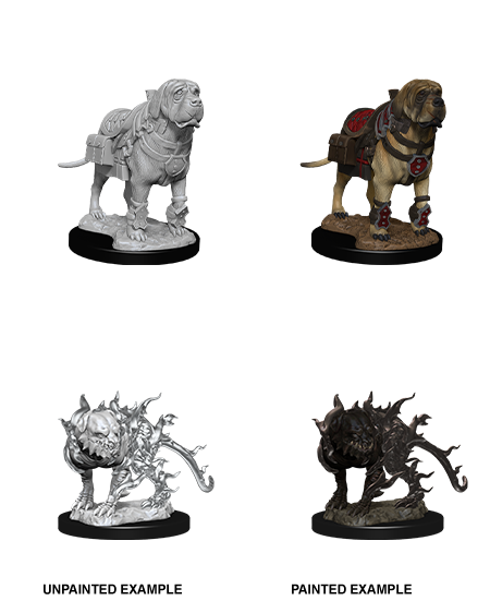 D&D Nolzur's Marvelous Miniatures: Mastiff & Shadow Mastiff - Wizkids