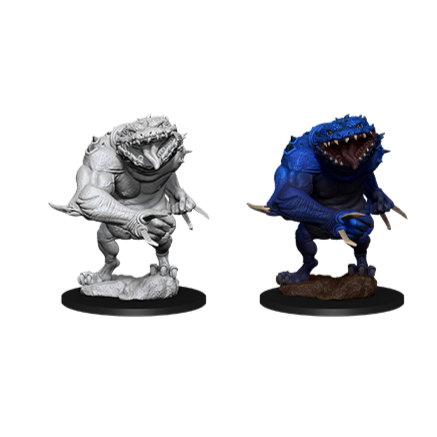 Blue Slaad: Pathfinder Battles Deep Cuts Unpainted Miniatures - Wizkids