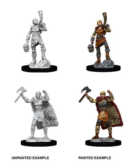 D&D Nolzur's Marvelous Miniatures: Female Human Barbarian - Wizkids