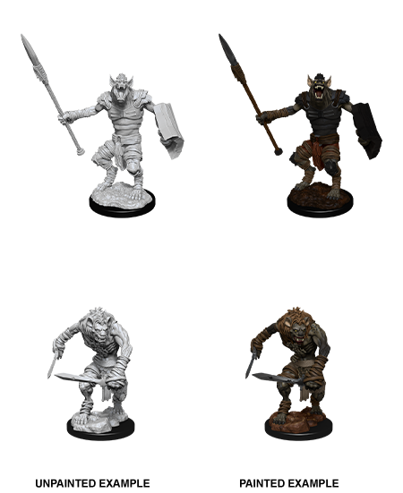 D&D Nolzur's Marvelous Miniatures: Gnoll & Gnoll Flesh Gnawer - Wizkids
