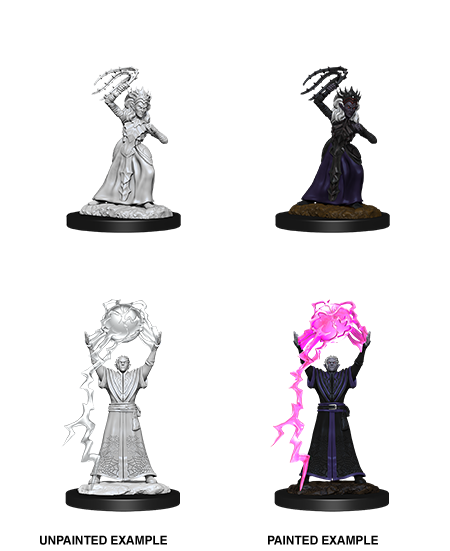 D&D Nolzur's Marvelous Miniatures: Drow Mage & Drow Priestess - Wizkids