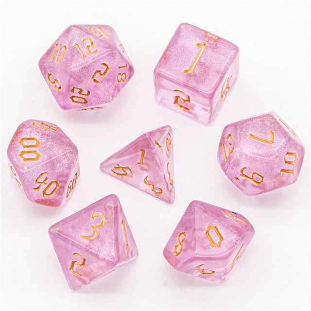 Fairy Dust - Acrylic Glitter Dice - Udixi RPG Dice Set - Udixi Dice