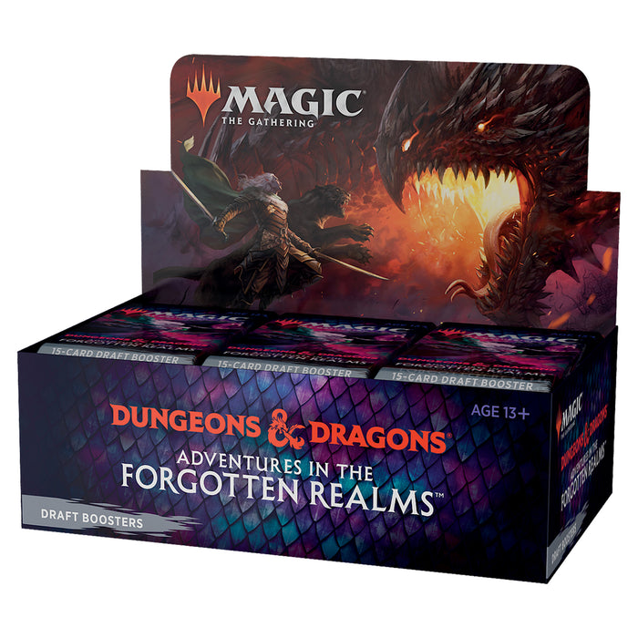Magic: The Gathering Adventures in the Forgotten Realms Draft Booster Box | 36 Packs (540 Magic Cards) - Wizards Of The Coast
