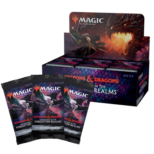 Magic: The Gathering Adventures in the Forgotten Realms Draft Booster Box | 36 Packs (540 Magic Cards) - Wizards Of The Coast
