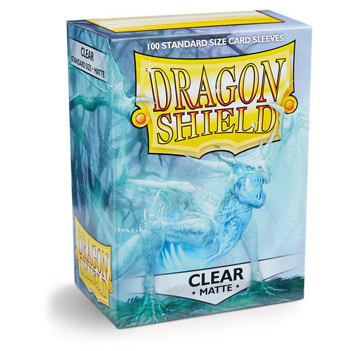 Dragon Shield Matte Clear - 100 Standard Size Sleeves - Arcane Tinmen