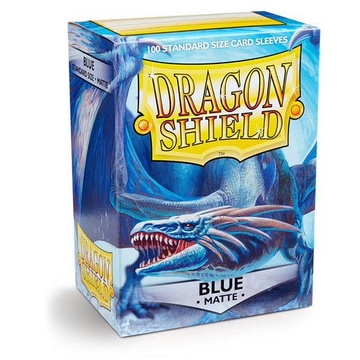 Dragon Shield Matte Blue - 100 Standard Size Sleeves - Arcane Tinmen