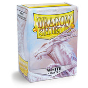 Dragon Shield Matte White - 100 Standard Size Sleeves - Arcane Tinmen