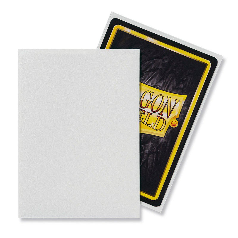 Dragon Shield Matte White - 100 Standard Size Sleeves - Arcane Tinmen