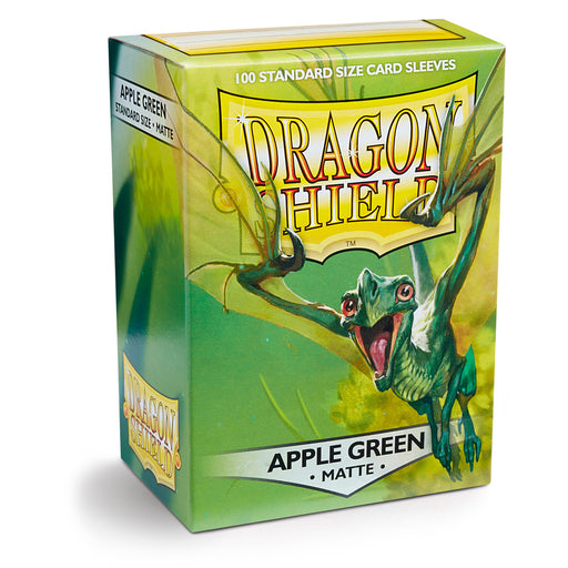 Dragon Shield Matte Apple Green - 100 Standard Size Sleeves - Arcane Tinmen