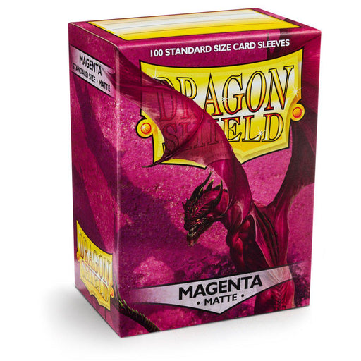 Dragon Shield Matte Magenta - 100 Standard Size Sleeves - Arcane Tinmen
