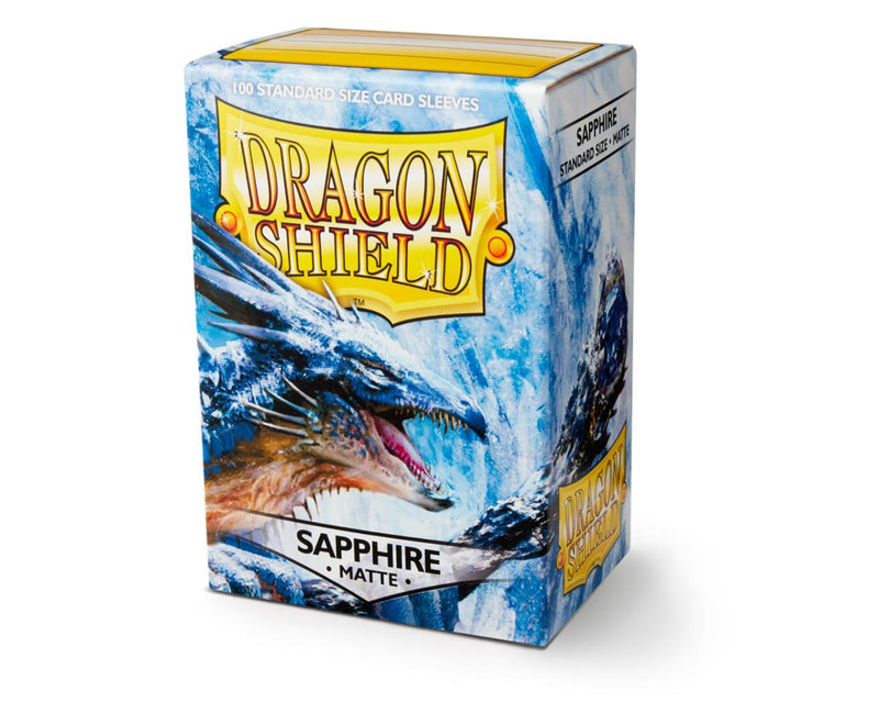 Dragon Shield Matte Sapphire - 100 Standard Size Sleeves - Arcane Tinmen