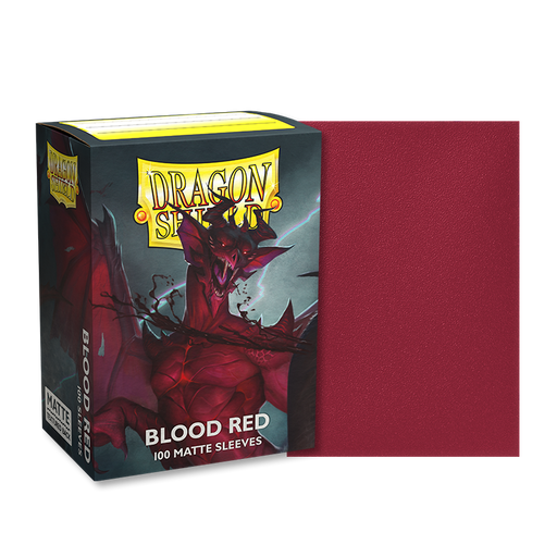 Dragon Shield Blood Red - Matte Sleeves - Standard Size (100) - Arcane Tinmen