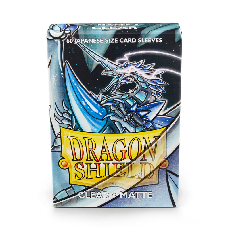 Dragon Shield Matte Clear - 60 Japanese Size Sleeves - Arcane Tinmen