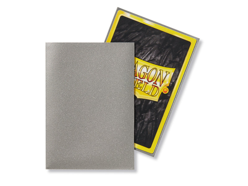 Dragon Shield Matte Silver - 60 Japanese Size Sleeves - Arcane Tinmen